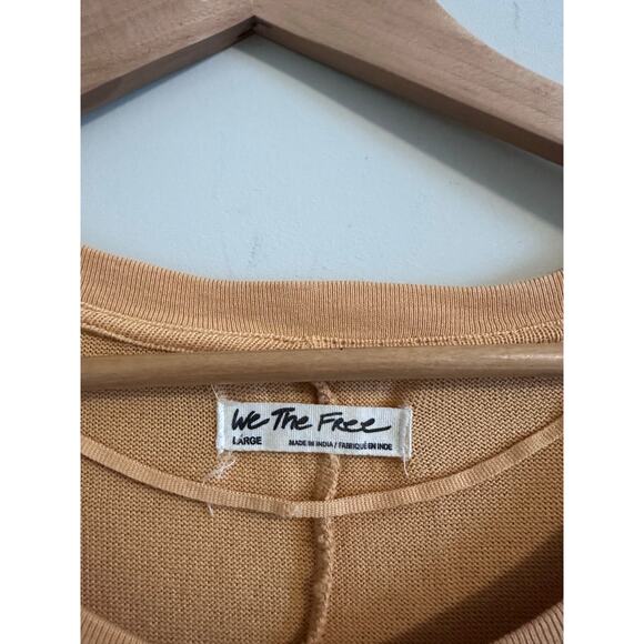 Free People Peach Fuzz Combo Free Spirt Embroidered Top Size Large - Picture 4 of 4